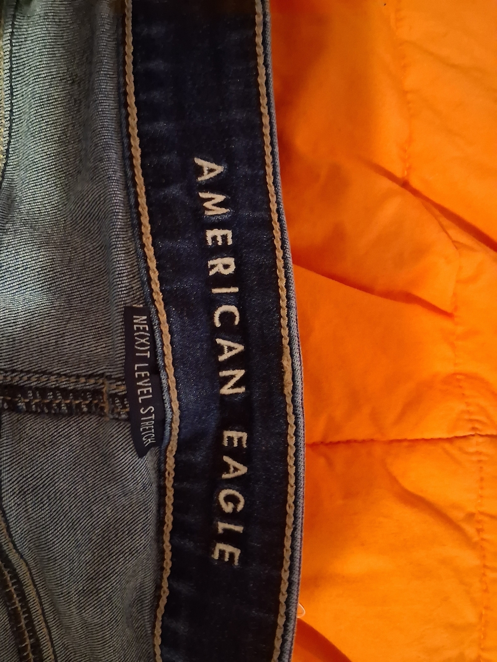 American Eagle Outfitters Midi Women's Distressed Denim Shorts - Dark Blue - Picture 5 of 8